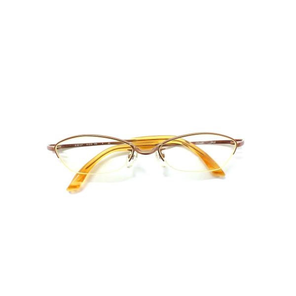 フォーナインズ S-612T メガネ オレンジ メタルフレーム