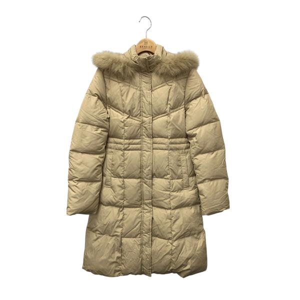 イエナ 17627-10-11-380 ダウンコート 38 ベージュ フォックスファー