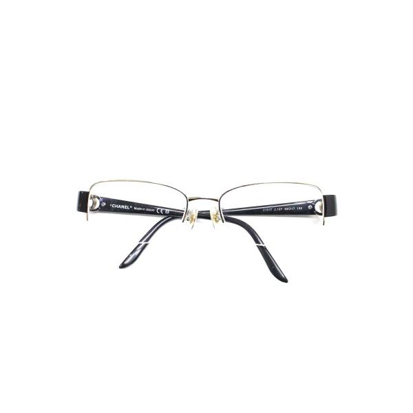 美品 シャネル 4112 ココマーク サングラス ハーフリム 銀色 55□16 CHANEL（シャネル） ココマーク シルバー サングラス : 塚口丸十質舗