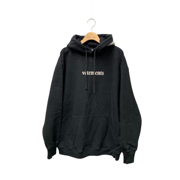 ヴェトモン SS20TR311 パーカー XS ブラック Postage Hoodie ポステージ ロゴ ITLRQLVCVJEO ヴェトモン SS20TR311 パーカー XS ブラック Postage Hoodie