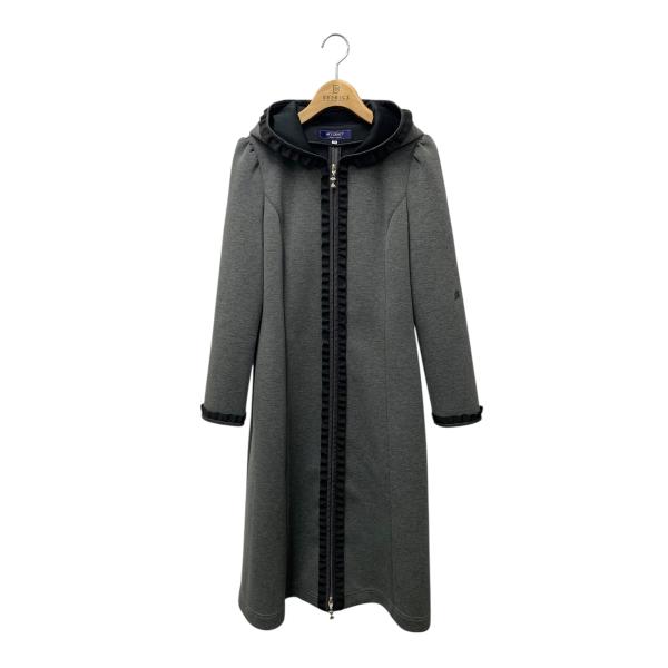 エムズグレイシー 111525 コート 38 グレー ボンディング フード