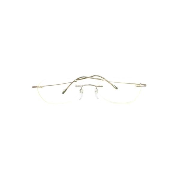 シルエット 6683 42 6073 7799 メガネ アンティークゴールド メタルフレーム リムレス ツーポイント ITMUAC380664 beprice_itmuac380664