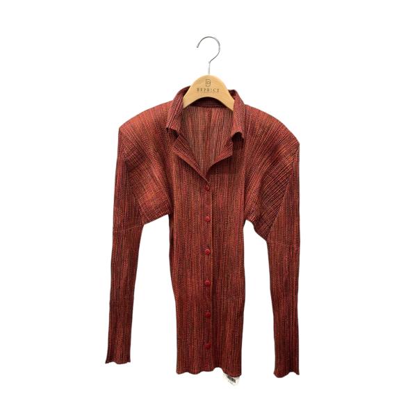 プリーツプリーズイッセイミヤケ PP74-JK824 シャツ 3 ブラウン