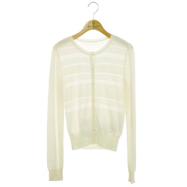 FOXEY フォクシー フーティッドカーディガン　38 FOXEY - FOXEY フォクシー カーディガン 38(S位) ベージュ