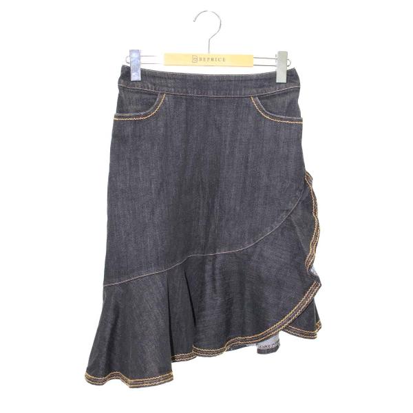 エムズグレイシー のデニムジャンバースカート36号 Munich（ミューニック） ジャンパースカート 8oz 7イヤーズスラブ