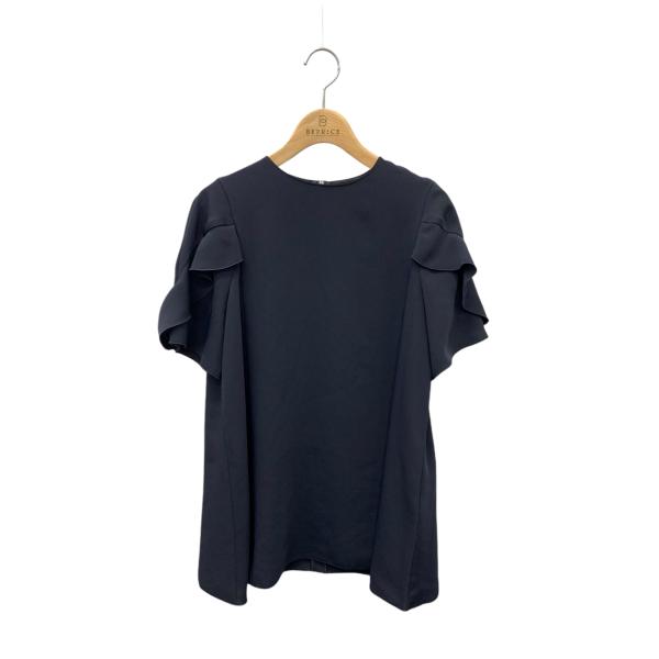 美品✨　フォクシーニューヨーク　ブラウス　半袖　ピンタック　フレア　綿混　黒 FOXEY NEW YORK – FOXEY 公式オンラインブティック