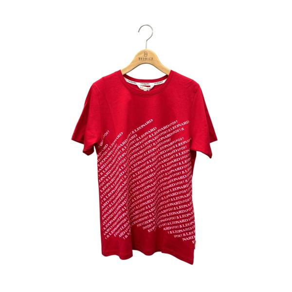レオナールスポーツ 0548483 Tシャツ 38 レッド ロゴモチーフ ITRPZJCWBUWC レオナールスポーツ 0548483 Tシャツ 38 レッド ロゴモチーフ
