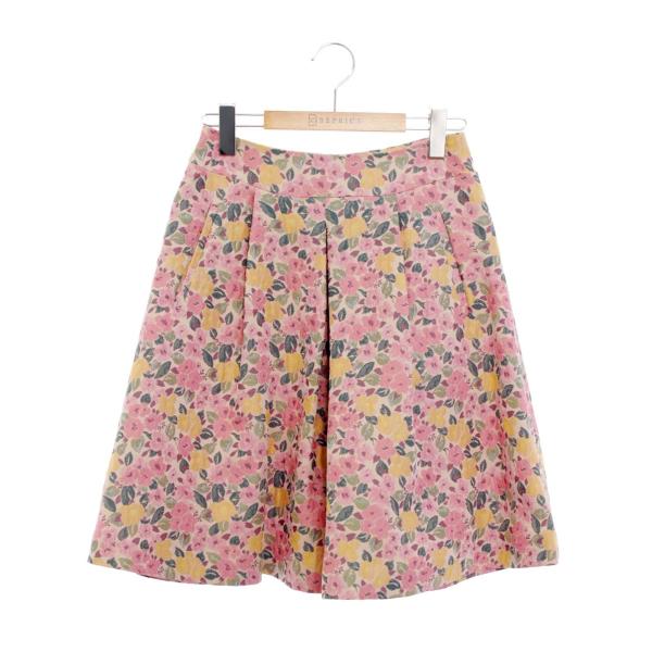 エムズグレイシー 727110 36 ピンク フラワーモチーフ エンボス