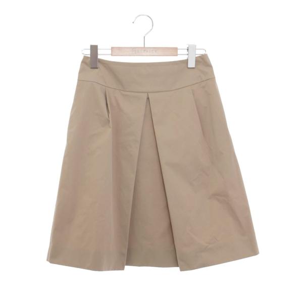 美品　FOXEY NEWYORK フォクシー　ボックスプリーツスカート　ベージュ フォクシーニューヨーク 27898 スカート 38 ベージュ ボックス