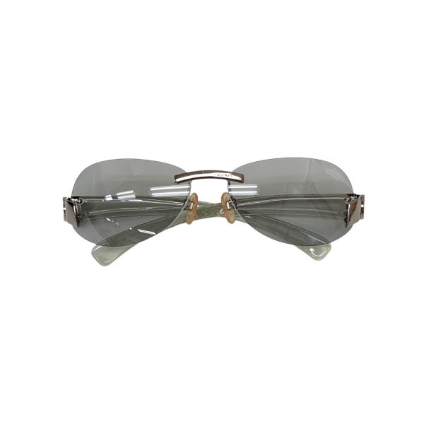 CHANEL シャネル サングラス リムレス CCターンロック シルバー 537 シャネル 4037 サングラス シルバー コンビフレーム リムレス（フチ