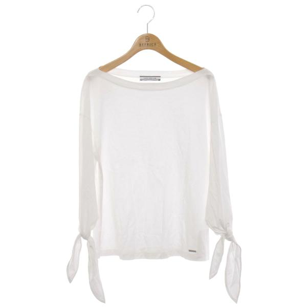 フォクシーニューヨーク 【美品】42993 Le Cadeau Top ボートネック 半袖カットソー/ 38 フォクシーニューヨーク Tops 40128 Tシャツ カットソー 42