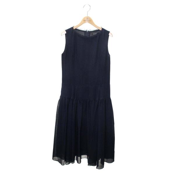 フォクシーブティック Dress Ronde 41450 ワンピース 38 ネイビー