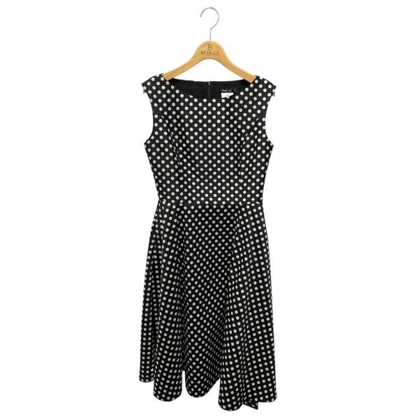 ルネ basic 5916280 ドレス ワンピース 34 ブラック ドット・水玉