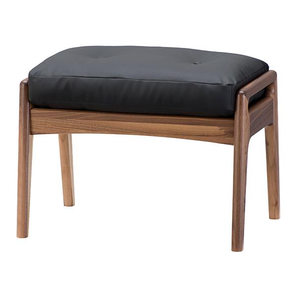 ◇サイズ（約）◇本体/幅57.0　奥行40.0　高さ41.5cm◇主材◇木部：ウォルナット張地：ゼラコート（ビニールレザー／合成皮革）※ブラック◇その他◇完成品（1梱包）◇保証期間◇3年間◇お届け日◇こちらの商品は受注生産品となります。通常...