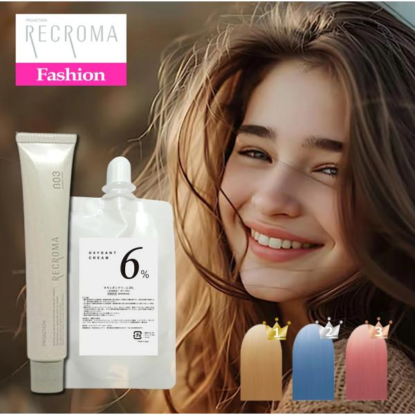 no3 ナンバースリー リクロマ 80g オキシ 100ml セット ブラウン