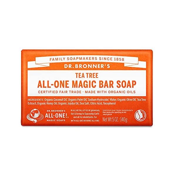 他サイト： ドクターブロナー (Dr.Bronner's) ドクターブロナー マジックソープバー TE(ティートゥリー) オーガニック固形せっけんの商品画像