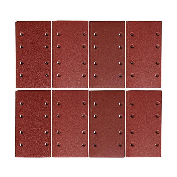 【ご購入後の当店からの連絡はご登録のメールアドレスに通知いたします。必ずご確認ください】【スクエアサディングペーパー】高品質のアルミナ顆粒と高強度の樹脂素材で作られたサンディングシートは、毛玉を防ぎ、静電気防止とブロッキング防止のサンダー用...