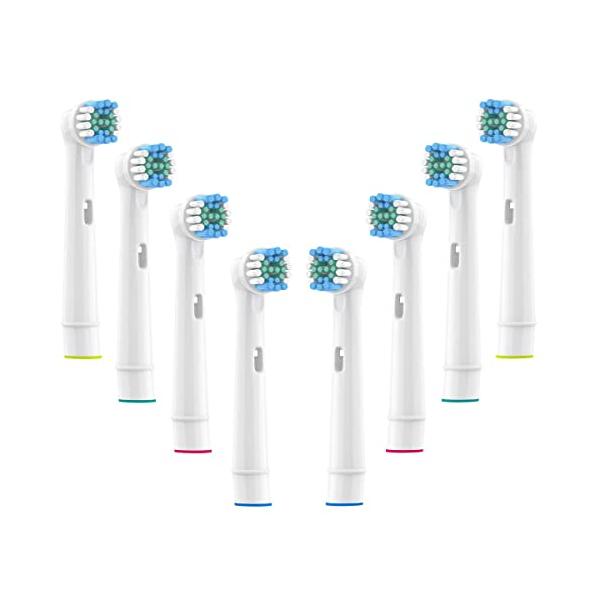 他サイト： WyFun ブラウン オーラルB 対応 電動歯ブラシ 替えブラシ ベーシックブラシ EB20 8本 ホワイトの商品画像