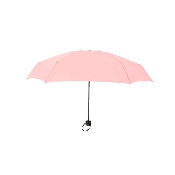 Moontay 日傘 雨傘 晴雨兼用 折り畳み 晴雨兼用 超軽量 180g ミニ 持ち運び便利 遮熱 遮光 紫外線 レディイ (ピンク)