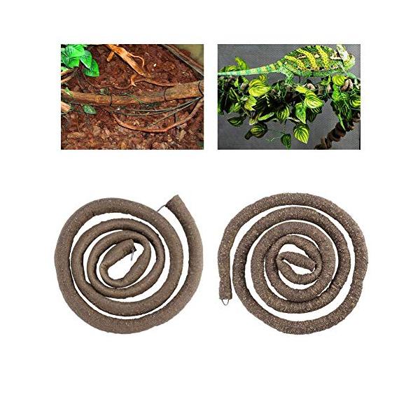 【ご購入後の当店からの連絡はご登録のメールアドレスに通知いたします。必ずご確認ください】【自然な環境を作る】爬虫類ジャングルは曲げることができ、自然な感触と外観を備えた本物そっくりのラタンで、3Dの生息地を作成するために一緒にねじることがで...