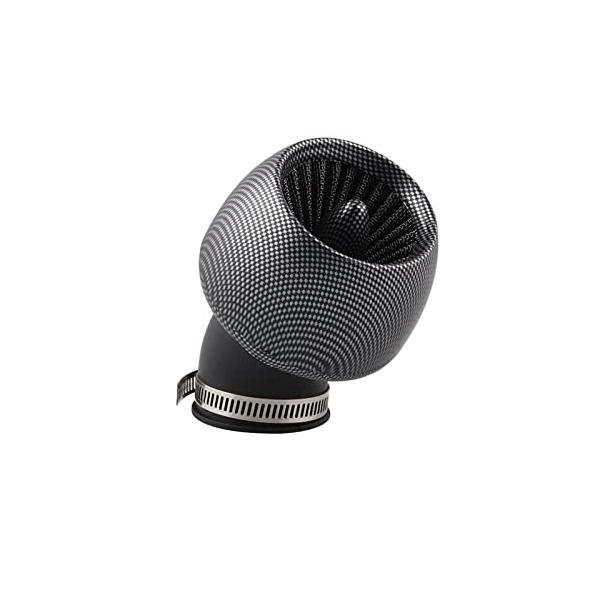 RUIEN 汎用 バイク用 カーボン調 エアフィルター パワーフィルター エアクリーナー 28mm 35mm 42mm 48mm JAZZ マグナ50