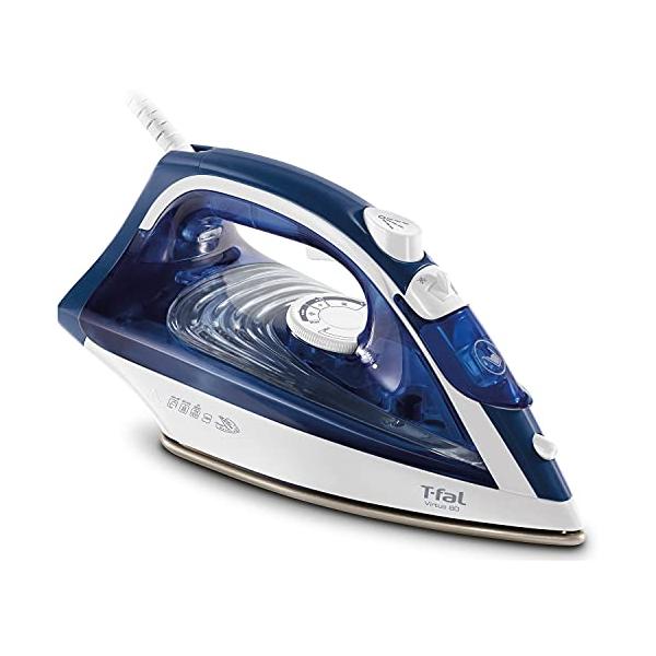 他サイト： ティファール パワフルスチーム 最大40g/分 コード付き スチームアイロン 「ヴァーチュオ 80」セラミックかけ面 FV1880J0 ブルーの商品画像