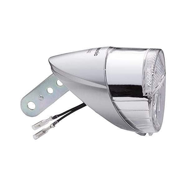 パナソニック(Panasonic) LED ハブダイナモ専用ライト 1線式、2線式ハブダイナモ対応 兼用モデル シルバー NSKL142-S