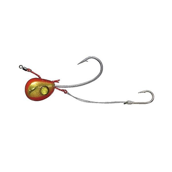 【ご購入後の当店からの連絡はご登録のメールアドレスに通知いたします。必ずご確認ください】号数：10号自重：35g針サイズ：中高比重タングステンヘッド理想的な水平姿勢交換可能な孫針ラインブレイクを防ぐ保護撚糸視覚アピールを増強する目玉仕様