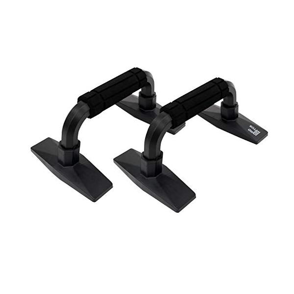 他サイト： MRG プッシュアップバー 新型 腕立て伏せ 器具 耐荷重350kg 滑り止め加工 筋トレ トレーニング (ブラック)の商品画像