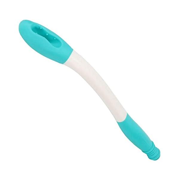 heizi おしりふき棒 トイレ お尻拭き 補助具 38cm 排泄介助 おしりふき 介護 排泄ケア リハビリ 入院 (グリーン&ホワイト)