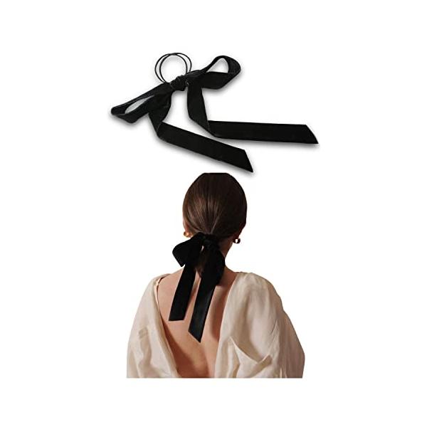 【ご購入後の当店からの連絡はご登録のメールアドレスに通知いたします。必ずご確認ください】?サイズ 縦23cm〜28cm 横22cm 幅3cm?韓国で大流行のベロアリボン。ヘアスタイルを華やかに仕上げてくれます。?朝の忙しい時間でも髪をヘアゴ...