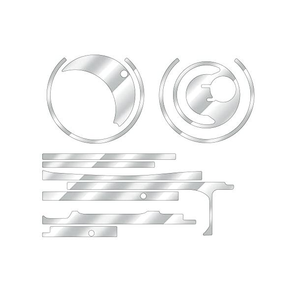 CUSTOM SEAT.JP 鎧 YOROI 17カルカッタコンクエストBFS用 カスタムデカール キズ防止 傷保護 ベイトリールカスタム (クリア（