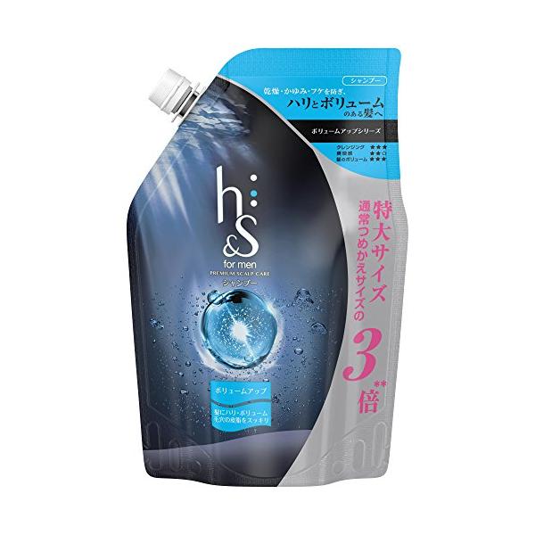 他サイト： 【大容量】h&amp;s for men シャンプー ボリュームアップ 詰め替え 超特大 900mLの商品画像
