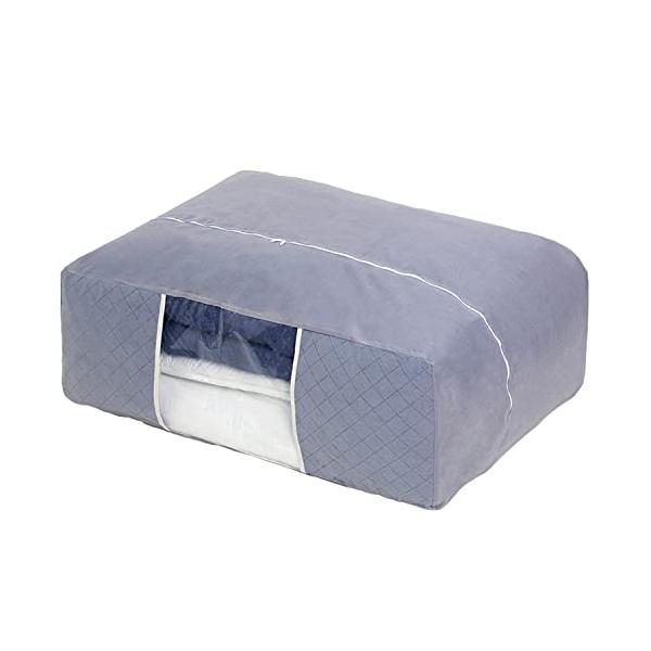 【ご購入後の当店からの連絡はご登録のメールアドレスに通知いたします。必ずご確認ください】【商品仕様】:サイズ/約幅96×奥行70×高さ35cm、内容/1枚、カラー/グレー、収納目安/シングルサイズの布団一式(掛け・敷き布団各1枚)もしくはシ...