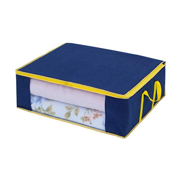 【ご購入後の当店からの連絡はご登録のメールアドレスに通知いたします。必ずご確認ください】サイズ:約幅70×奥行53×高さ23cm【カラー】:ネイビー【収納目安】:毛布2~3枚【通気性に優れた不織布製】:空気がこもるのを防ぎながら、毛布やタオ...