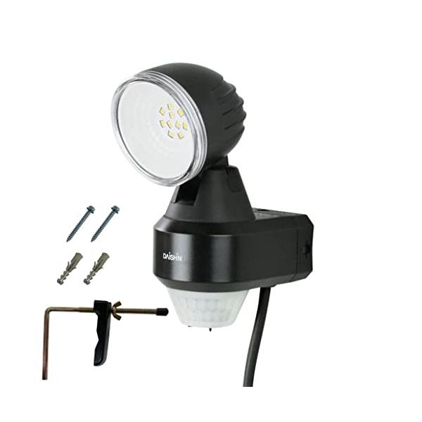 【ご購入後の当店からの連絡はご登録のメールアドレスに通知いたします。必ずご確認ください】センサー探知方式／探知エリア：赤外線探知方式／約3m時約180°・約12m時約90°点灯時間設定：約10秒〜約5分本体サイズ／重量：約W72×D97×H...