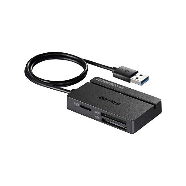 他サイト： BUFFALO USB3.0 マルチカードリーダー SDXC スタンダードモデル ブラック BSCR108U3BKの商品画像