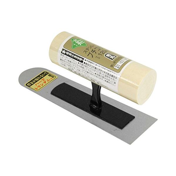 【ご購入後の当店からの連絡はご登録のメールアドレスに通知いたします。必ずご確認ください】用途:左官作業や造園作業で細かい仕上げ用特徴1:背金が取れないハードトランダム接着特徴2:シンナー類(有機溶剤)で洗えるサイズ:120mmコテ板:ステン...