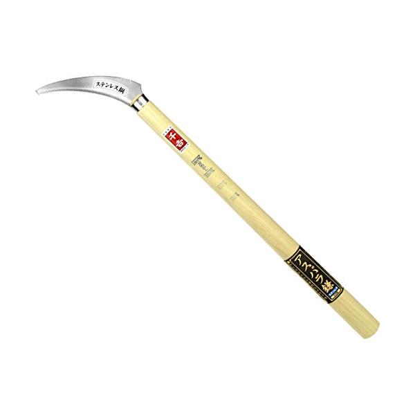 【ご購入後の当店からの連絡はご登録のメールアドレスに通知いたします。必ずご確認ください】特徴:アスパラの収穫に便利なメモリ付の収穫鎌全長:473mm重量:125g刃部:ステンレス(420J2)柄:木