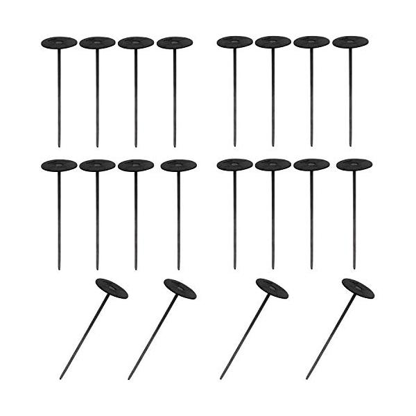 【ご購入後の当店からの連絡はご登録のメールアドレスに通知いたします。必ずご確認ください】用途:防草シートの固定用釘仕様1:硬い土にも打ち込める超強力タイプ仕様2:パットは釘の頭が飛び出ないフラット構造ピン長さ:20cmピン太さ:5mm