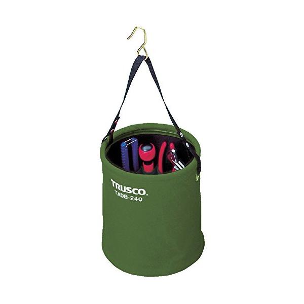 TRUSCO(トラスコ) アタッチメント付電工バケツΦ270X300 OD色 TADB-270-OD