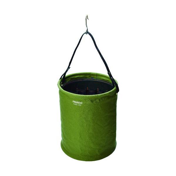 TRUSCO(トラスコ) アタッチメント付電工バケツ Φ300X350 OD色 TADB-300-OD