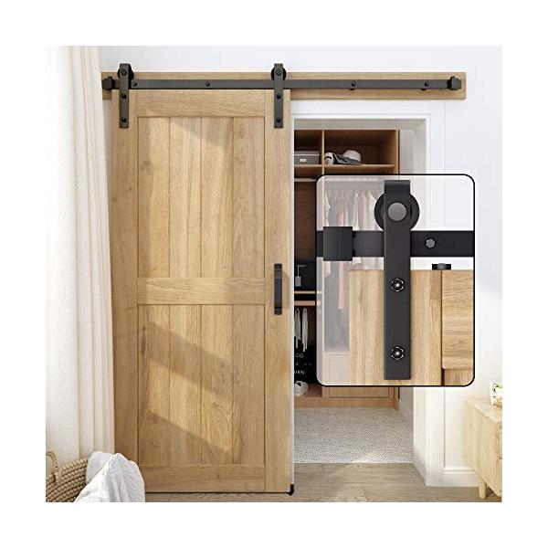 【ご購入後の当店からの連絡はご登録のメールアドレスに通知いたします。必ずご確認ください】【高品質炭素鋼素材採用】：普通のアルミ材引き戸レールより強度、耐摩耗性、靭性などの重要な属性が全面的オーバーします、長年使っても変形しにくいし、寿命もア...