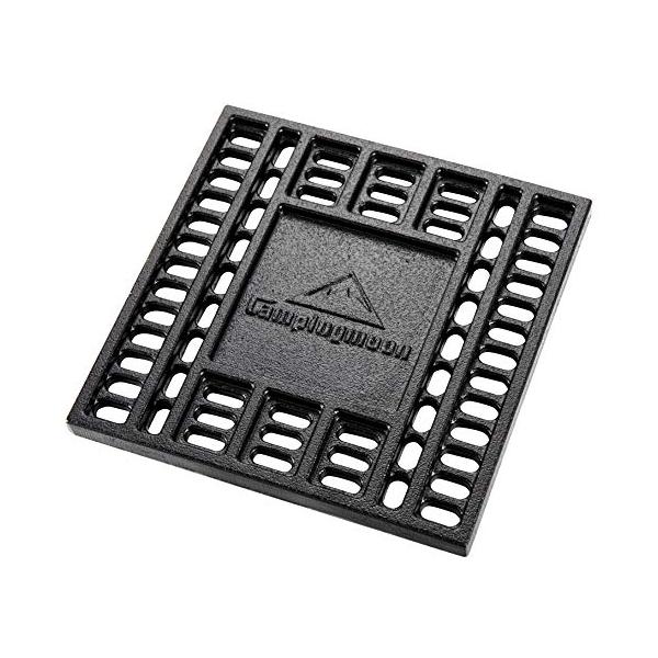 他サイト： キャンピングムーン(CAMPING MOON) 焚火台 炭床 鋳鉄製 ロストル (T-210(21x21cm))の商品画像