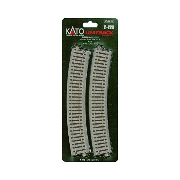 KATO HOゲージ 曲線線路 R610-22.5° 4本入 2-220 鉄道模型用品 : べる 