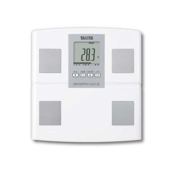 【タニタ】 体組成計 体重計 ホワイト Amazon | タニタ 体重計 ホワイト HD-665 WH 持ったモノの重さが