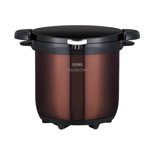 ❖【未使用品】THERMOS 真空保温調理器 シャトルシェフ KBG-4500 THERMOS 真空保温調理器 シャトルシェフ 4.5L クリアブラウン KBG-4500
