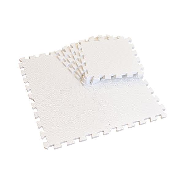 他サイト： ユノックス ジョイントマット 極厚約14mm ホワイト 8枚入 [約30x30x厚さ1.4cm/子供部屋に/防音・断熱効果]の商品画像