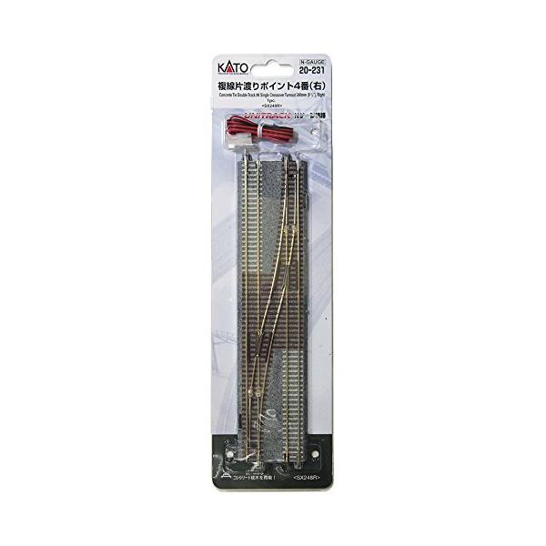 KATO Nゲージ 複線片渡りポイント4番 右 20-231 鉄道模型用品