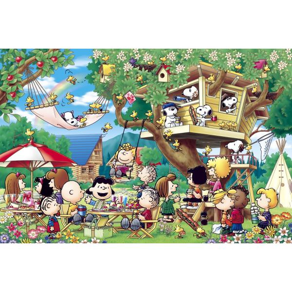 ジグソーパズル　1000ピース　PEANUTS　スヌーピー　ツリーハウス EPOCH PEANUTS Tree house Snoopy 1000 pieces Jigsaw Puzzle (50x75cm